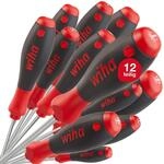 Wiha Schraubendreher Set SoftFinish&reg; (41002), 12 tlg., Schraubenzieher Satz...