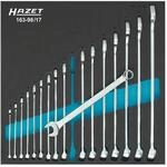 HAZET Ring-Maulschl&uuml;ssel Satz 163-98/17 I Au&szlig;en Doppelsechskant-Tractionsprofil I