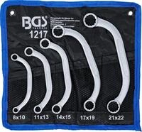 BGS 1217 | Starter- und Blockschl&uuml;ssel-Satz | 5-tlg. | 8 x 10 - 21 x 22 mm | inkl.