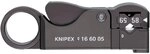 KNIPEX 16 60 05 KOAX Kabelentmanteler Geeignet f&uuml;r Koaxialkabel 4 bis 12mm...