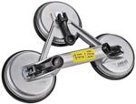 DEMA Saugheber 150kg Glassauger 3-fach Glasheber Aluminium Profi
