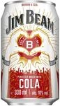 Jim Beam Bourbon & Cola | Whiskey Mixgetr&auml;nk | 10% Vol | 24 x 0,33l