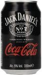 24 Dosen a Jack Daniels Daniels & Cola a 0,33L 10% Vol. Dose inc. 6.00&euro; EINWEG