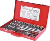 KS Tools 917.4052 1/4 +1/2 Steckschl&uuml;ssel-Satz, 52-tlg. Matt Satiniert