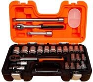 Bahco 1/2 Zoll Vierkant 10 &rarr; 32mm 6-Punkt Standard-Steckschl&uuml;sselsatz...