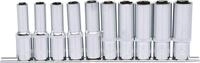 KS Tools 918.0612 1/2" CHROMEplus Sechskant-Stecknuss-Satz, lang, 10-tlg....