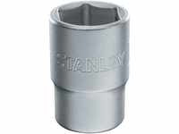 Stanley Steckschlüssel 6-Kant (1/2 Zoll, 10 mm, 38 mm Länge, metrisch,