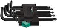 Wera 05024242001 967 PKL/9 TORX Winkelschl&uuml;sselsatz, Black Laser, 9-teilig, 9