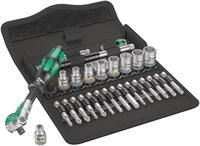 Wera Zyklop Speed-Knarrensatz 8100 SA 6, 1/4 Zoll-Antrieb, metrisch, Silber,