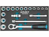 HAZET dopsleutelset 163- 191/18 | 18-delige set | HAZET Safety-Insert-System (SIS) 
