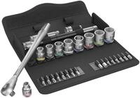 Wera 05004047001 8100 SB 7 Zyklop Metal-Knarrensatz, Durchsteckvierkant, 3/8...