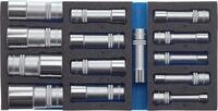 HAZET Steckschl&uuml;sseleinsatz-Satz 163-459/15, 1/2 Zoll (12,5 mm) Vierkant | 1/2 Zoll