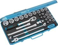 HAZET Steckschl&uuml;ssel-Satz 905 I 30-teiliges Werkzeug-Set, Antrieb: Vierkant 12,5 mm