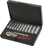 KS Tools 918.0613 1/4" CHROMEplus Steckschl&uuml;ssel-Satz, 13-tlg., 10.2 cm