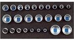 GEDORE 1500 CT1-D 19 Satz Steckschl&uuml;sseleins&auml;tze 1/2', UD-Profil, in