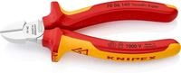 KNIPEX Seitenschneider verchromt isoliert mit Mehrkomponenten-H&uuml;llen, VDE-gepr&uuml;ft