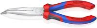 KNIPEX Flachrundzange mit Schneide (Storchschnabelzange) verchromt mit