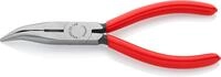 KNIPEX Flachrundzange mit Schneide (Radiozange) mit Kunststoff &uuml;berzogen 160 mm, 25
