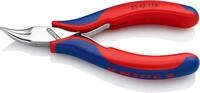 KNIPEX Elektronik-Greifzange mit durchgestecktem Gelenk mit Mehrkomponenten-H&uuml;llen