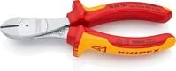 KNIPEX Kraft-Seitenschneider verchromt isoliert, 74 06 160