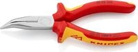 KNIPEX Flachrundzange mit Schneide (Radiozange) verchromt isoliert mit