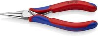 KNIPEX Elektronik-Greifzange spiegelpoliert mit Mehrkomponenten-H&uuml;llen 145 mm, 35 62
