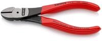 KNIPEX Kraft-Seitenschneider auf SB-Karte mit Kunststoff &uuml;berzogen 140 mm, 74 01 140
