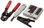 LogiLink WZ0012 5in1 Netzwerk Werkzeug Set f&uuml;r RJ11, RJ12, RJ45 inkl. Tasche