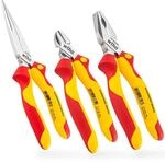 Wiha Zangen Set f&uuml;r Elektriker (26852) 3-tlg. I Universal Kombizange 180mm +