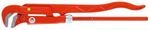 VBW 87110030 Rohrzange 90&deg; rot lackiert poliert 4" Rot Silber