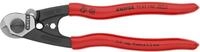 KNIPEX Drahtseilschere geschmiedet mit Kunststoff &uuml;berzogen 190 mm, 95 61 190