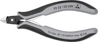 KNIPEX Pr&auml;zisions-Elektronik-Seitenschneider ESDmit Mehrkomponenten-H&uuml;llen 120 mm,