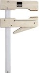 BESSEY Holzklemme HKL40 | 400 mm Spannweite | 110 mm Ausladung | Schonendes...