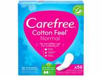 Carefree Slipeinlagen Cotton Feel Normal mit Aloe Vera Duft, 100 Prozent atmungsaktiv