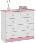 IDIMEX Kommode Rondo, sch&ouml;ne Anrichte mit 5 Schubladen, praktisches Sideboard...