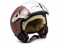 Soxon® SP-325 „Vintage · Jet-Helm · Motorrad-Helm Roller-Helm Scooter-Helm...