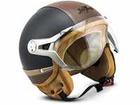 Soxon® SP-325 Urban „Black · Jet-Helm · Motorrad-Helm Roller-Helm...