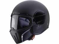 Caberg Ghost Matt Black Open Face Motorcycle Helmet L Matt Black