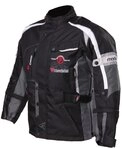 Modeka El Chango Kinder Motorrad Textiljacke (Black/Grey,140)