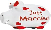KCG 101445 Spardose Sparschwein klein Just Married