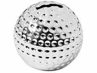 EDZARD Spardose Golfball (H 8 cm) edel versilbert - Golfer Spardose als...