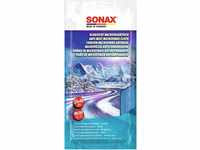 SONAX KlarSicht MicrofaserTuch (1 Stück) fusselfreies Antibeschlag-Tuch schützt vor