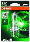 Osram ULTRA LIFE H7, Halogen-Scheinwerferlampe, 64210ULT-01B, Einzelblister (1
