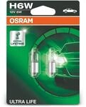 Osram Ultra Life Halogen Birnen - BAX9S (H6W) - 12V/6W - Satz &agrave; 2 St&uuml;ck