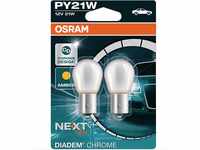 OSRAM Lampe 12V 21W Bau15s 2blis Diadem Chrome Gelb 4008321972774