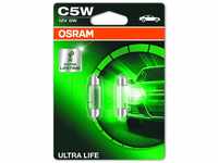 Osram ULTRA LIFE C5W Halogen, Innenbeleuchtung, 6418ULT-02B, 12V PKW, Doppelblister