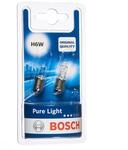 Bosch H6W Pure Light Halogen-Gl&uuml;hlampe f&uuml;r Auto-Scheinwerfer, 12 V 6 W, in