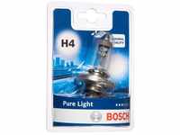 Bosch H4 Pure Light Lampe - 12 V 60/55 W P43t - 1 Stück