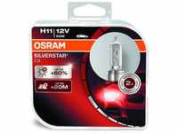 OSRAM SILVERSTAR 2.0 H11 Halogen Scheinwerferlampe 64211SV2-HCB +60% mehr Licht...