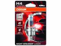 Osram 64193NBL-01B NIGHT BREAKER LASER H4 Halogen, Scheinwerferlampe, 12V,...